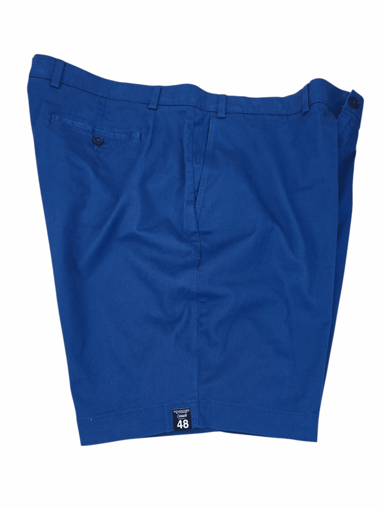 NEW Roundtree & Yorke Blue Twill Shorts – SIZE 48 - Image 3