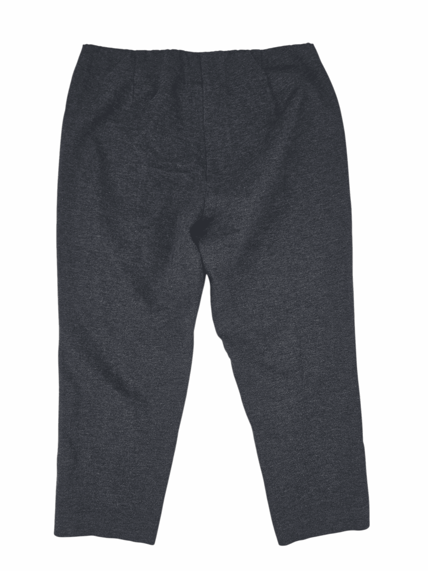 Back view of J. Jill ponte smokey gray slim leg capris women’s size 1X