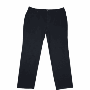 Front view of Gloria Vanderbilt Amanda black straight-leg jeans women’s size 20W