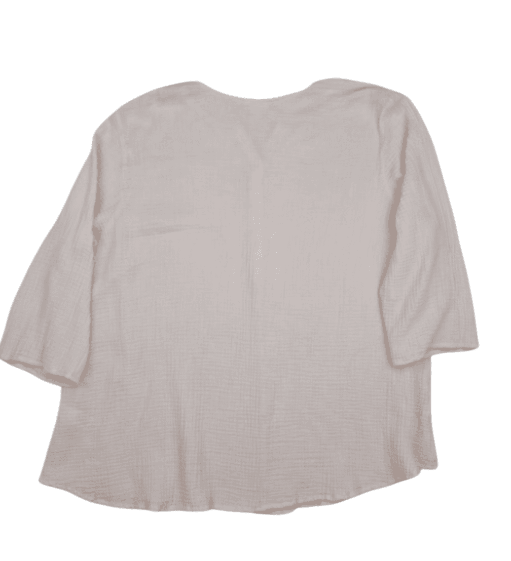 Back view of Pure Jill women’s size 2X soft pink cotton top