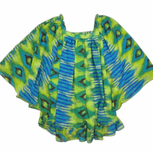 Erica Brooke Collection women’s size 22 ruffled kimono top front view