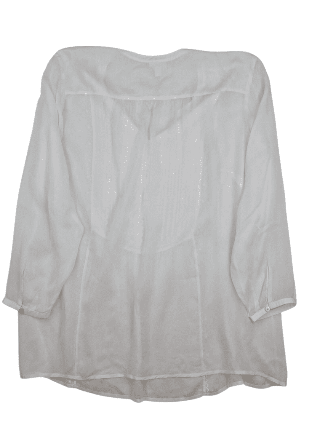 Back view of J. Jill women’s size 2X ivory embroidered rayon top