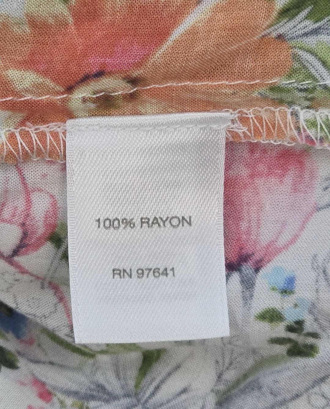J. Jill Women’s 2X multi-color floral rayon pullover top garment tag