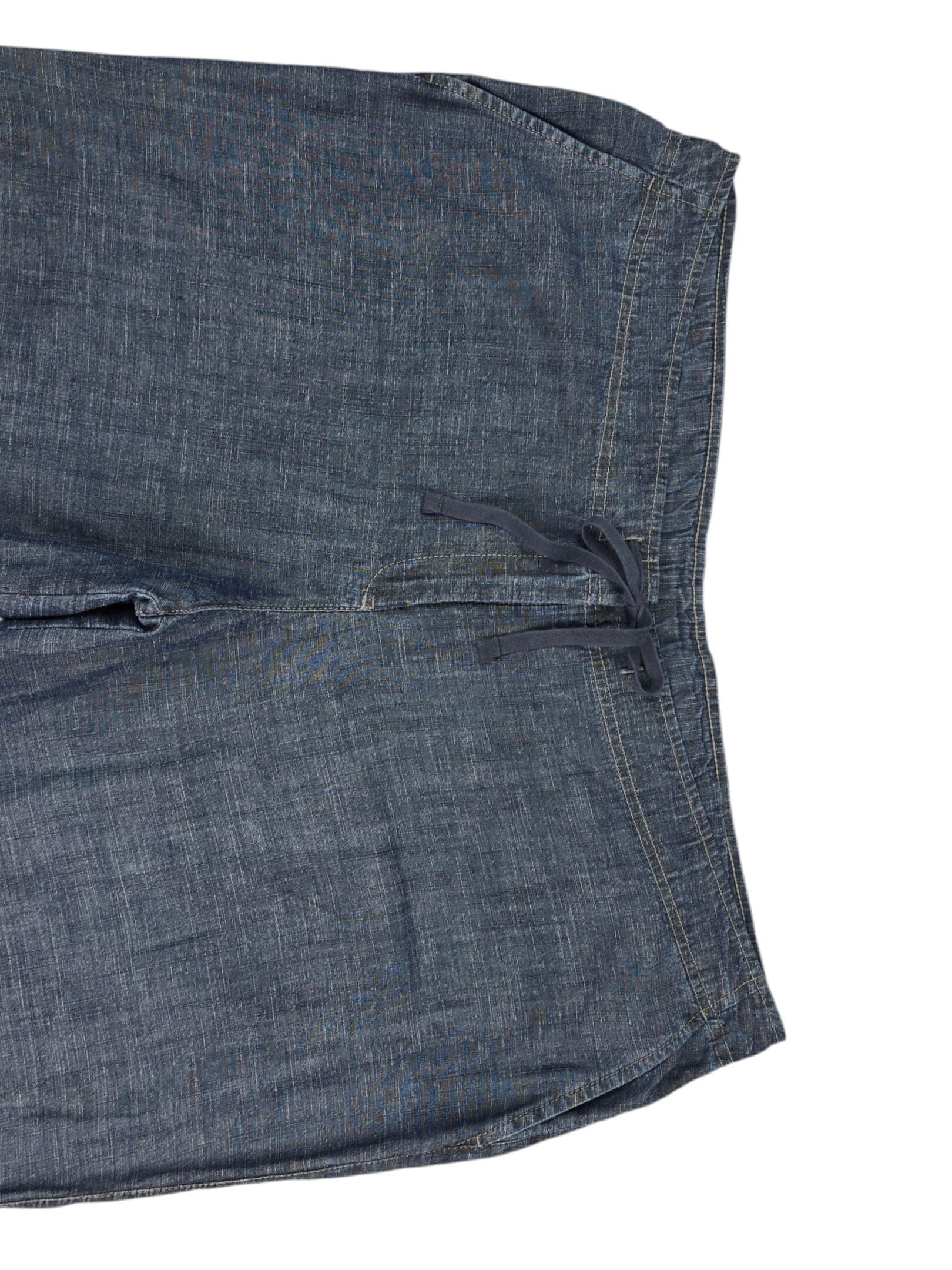 J Jill blue wide leg pants close up waist and fabric size 20