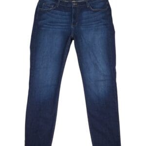 Judy Blue women’s blue jeans dark wash front view