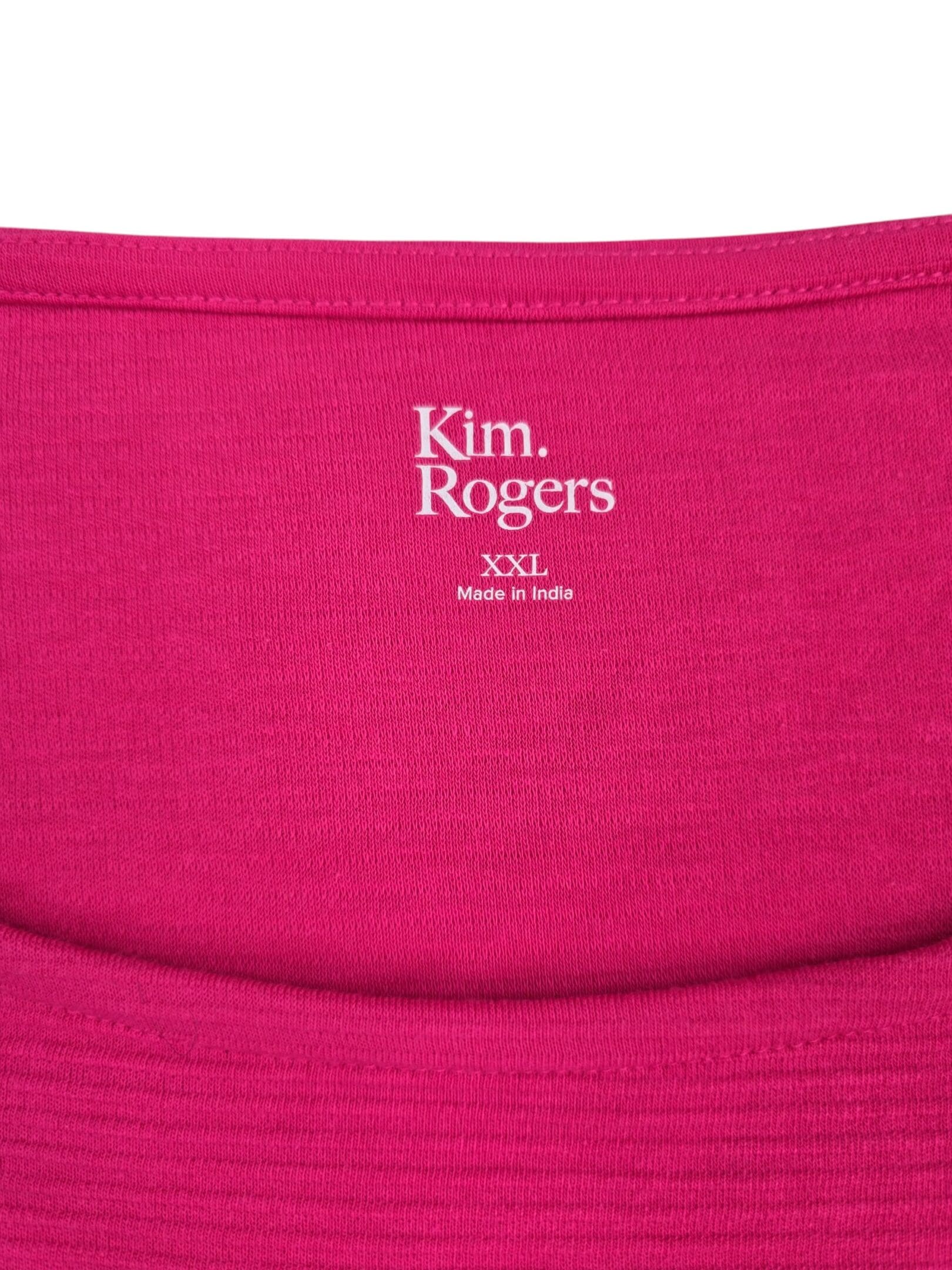 Kim Rogers brand and size tag pink top XXL plus-size