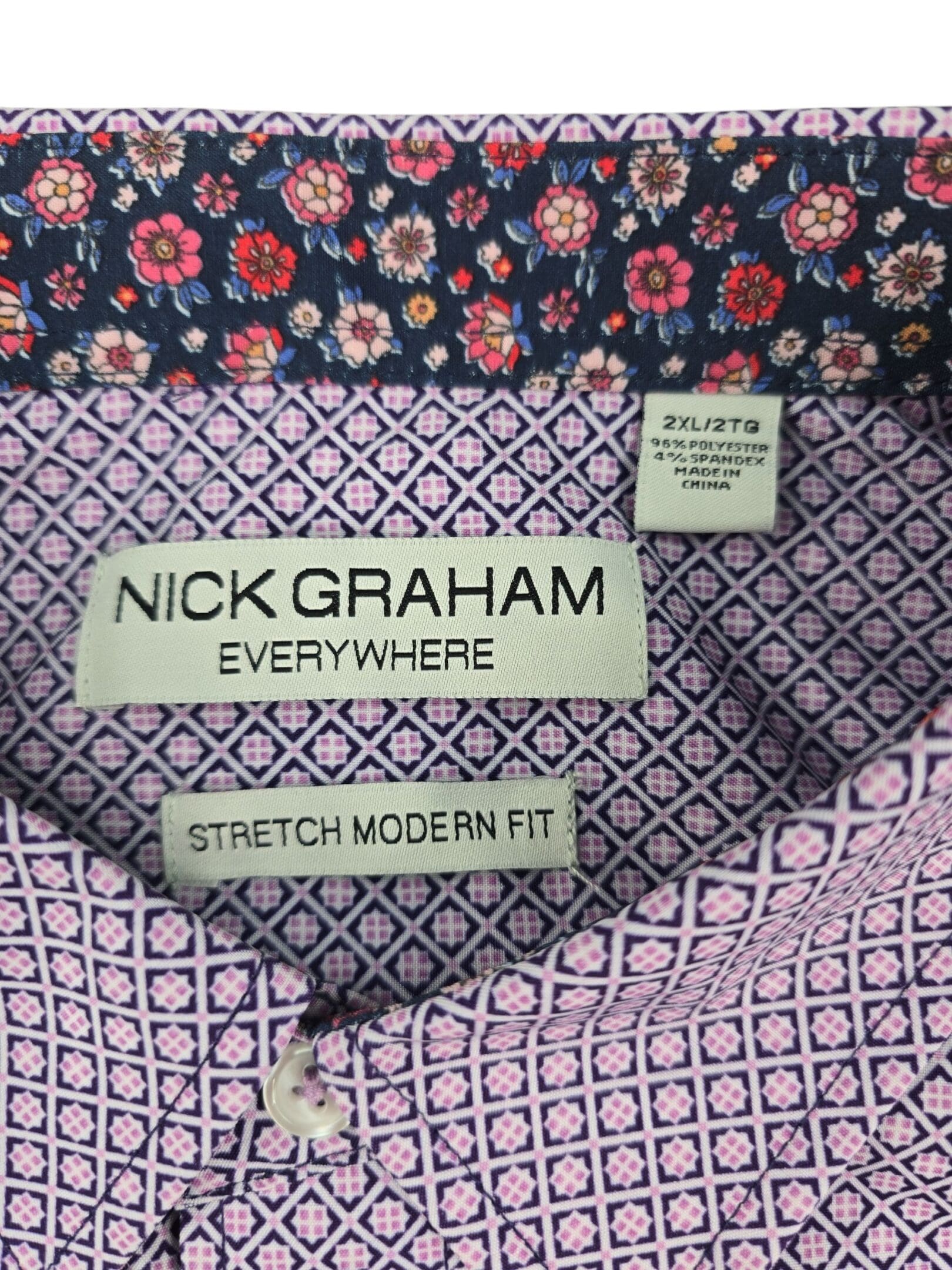 Nick Graham brand and size tag showing 2XL