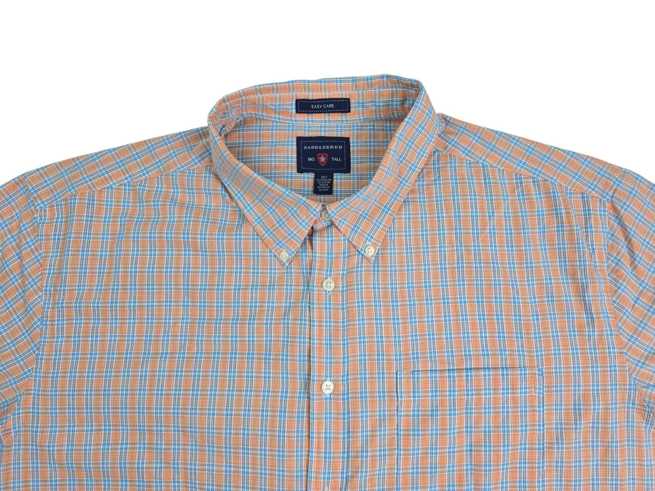 Saddlebred plaid fabric close up pattern