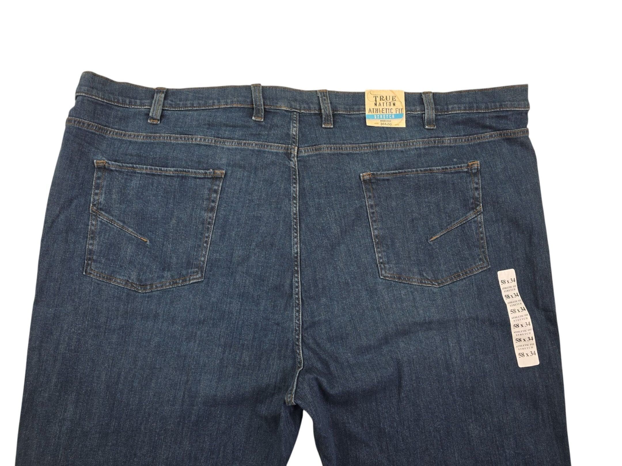 True Nation Big And Tall Athletic Fit Jeans | Comfort | Size 58x34 - Image 4