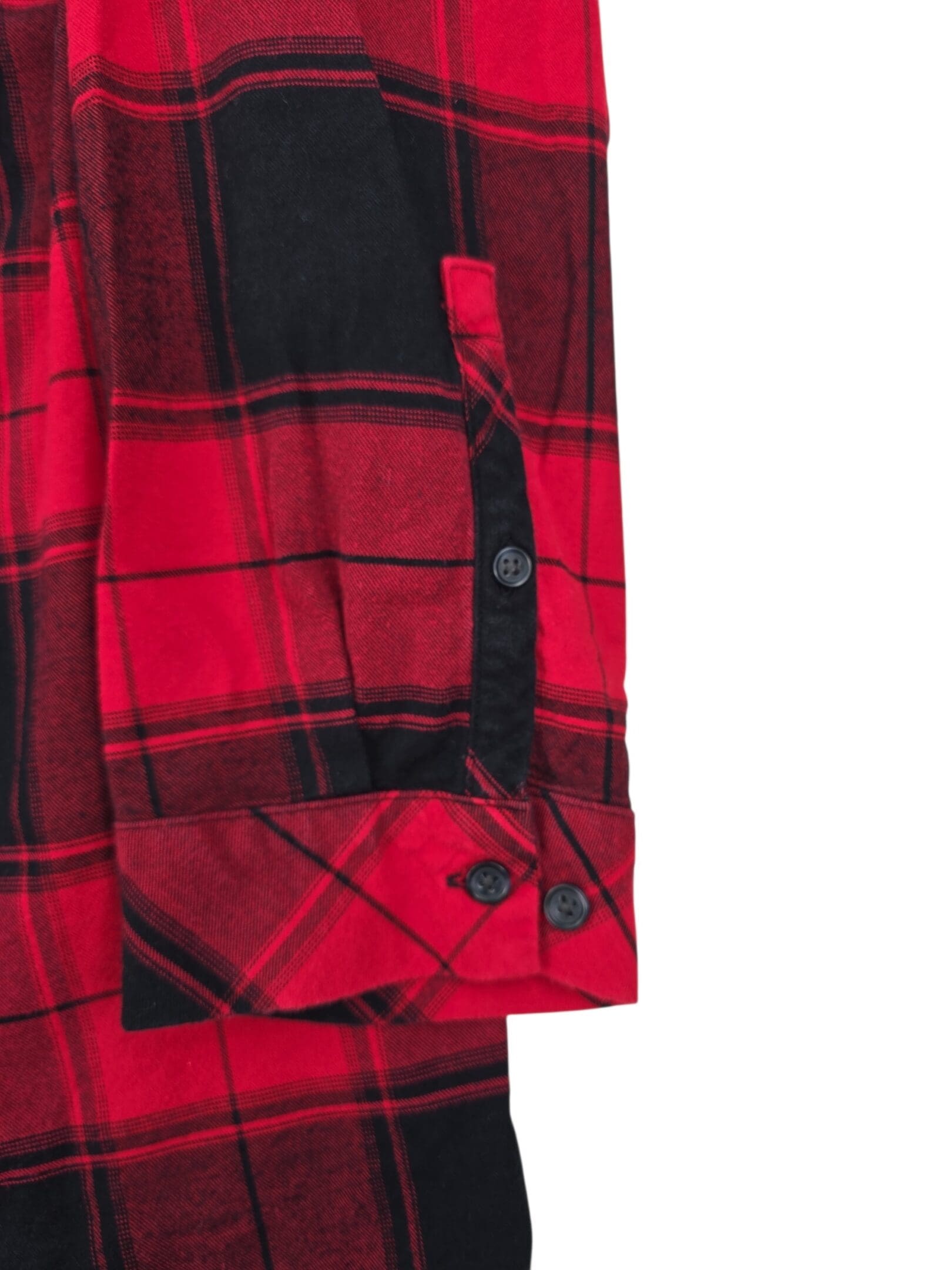 Ava and Viv plaid shirt sleeve detail