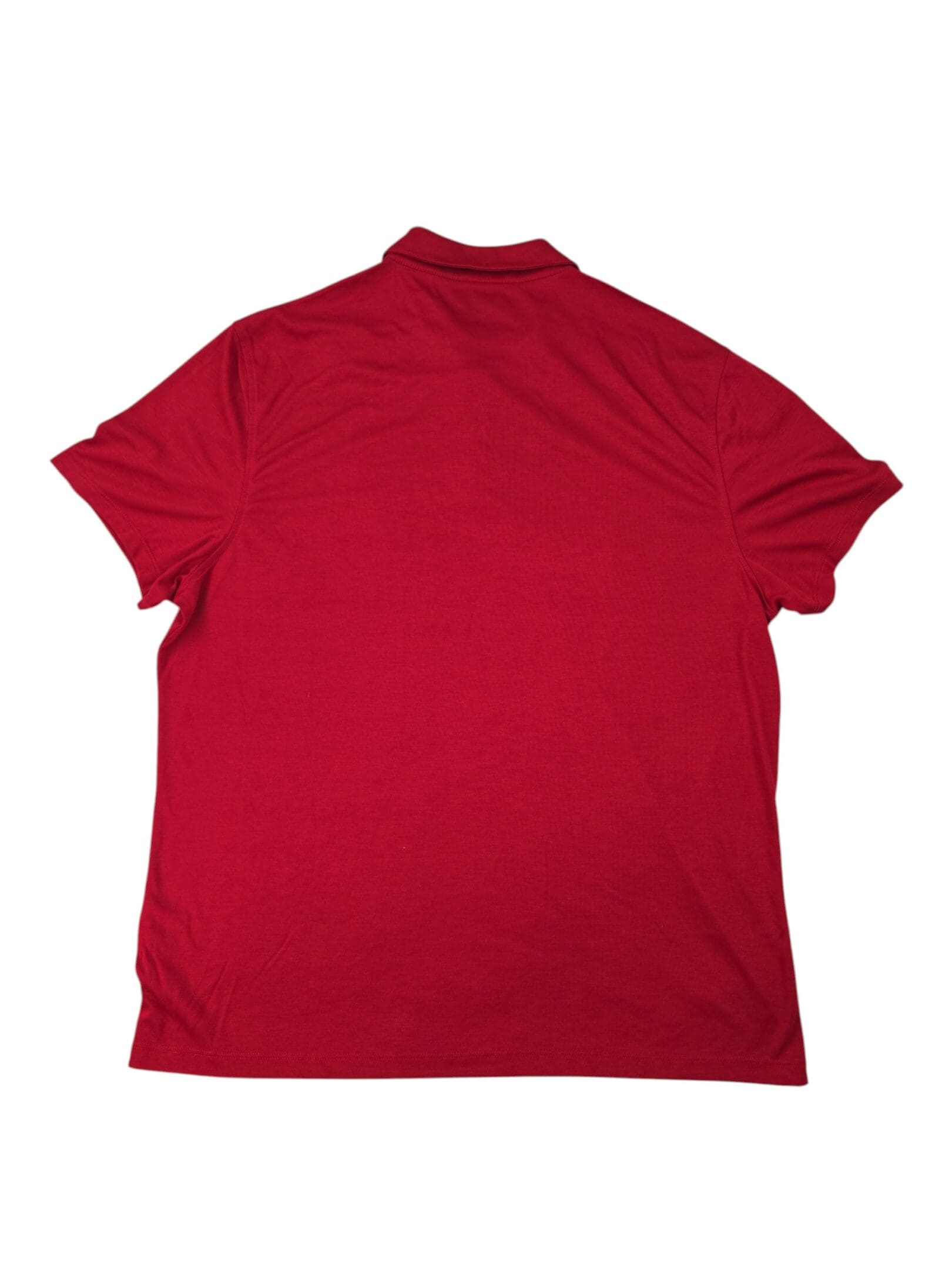 Alfani men’s red polo shirt full back view size 2X