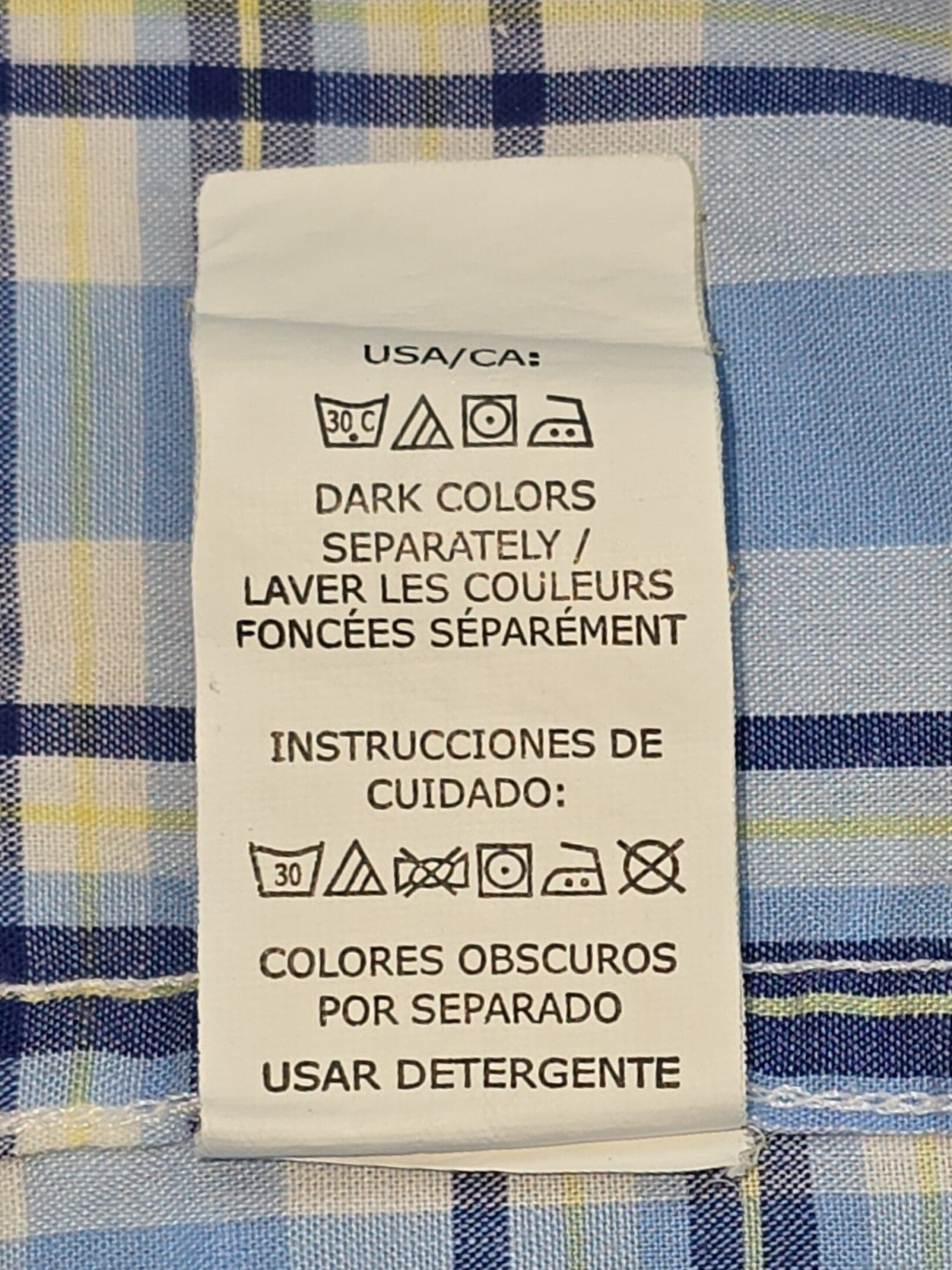 Chaps easy care shirt laundering instructions