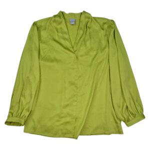 Chico’s women’s satin blouse front view size 2