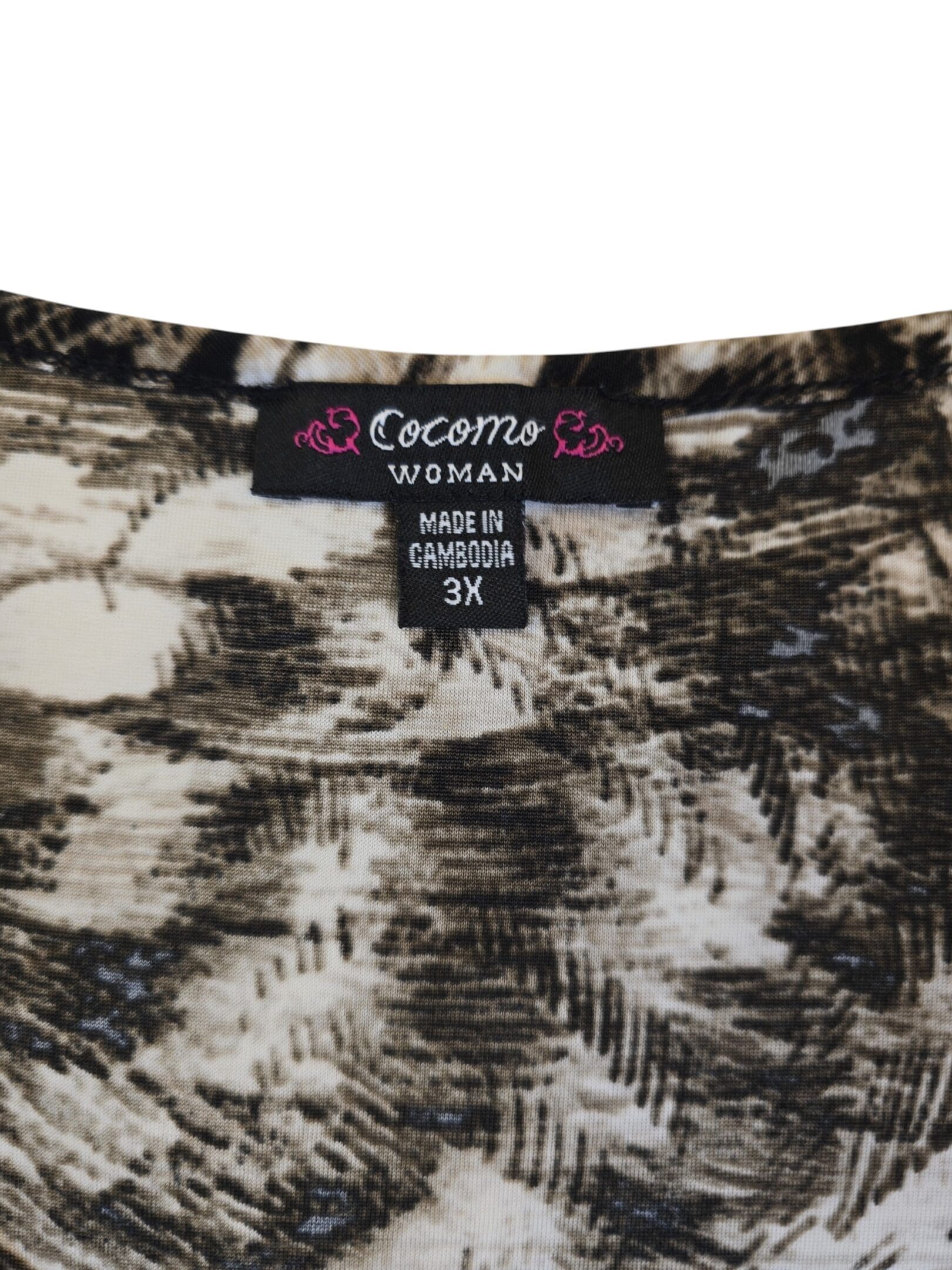 Cocomo Woman size 3X clothing label