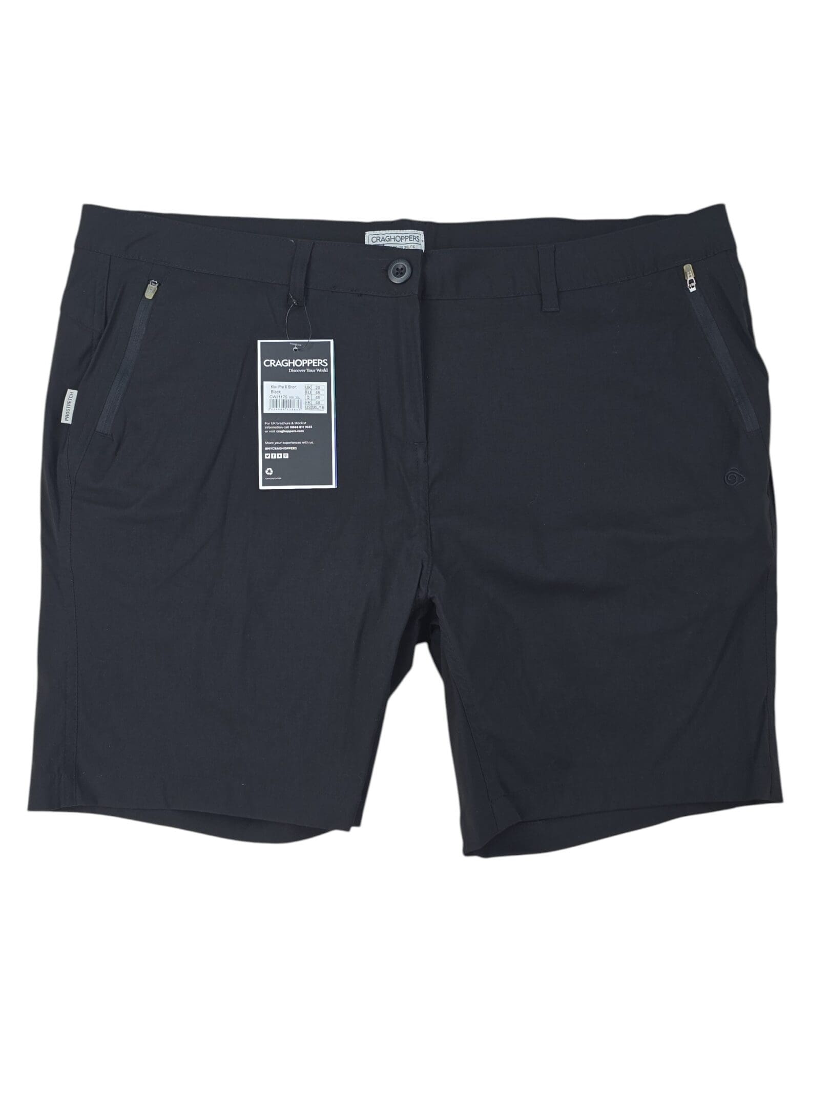 Craghoppers women’s shorts Kiwi Pro II front view size 3X