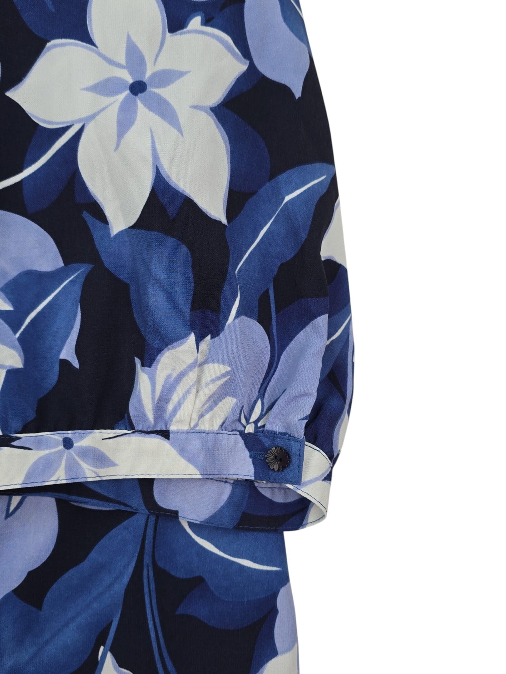 Judith Hart women’s blouse 3/4 sleeve detail floral tab cuff 18W