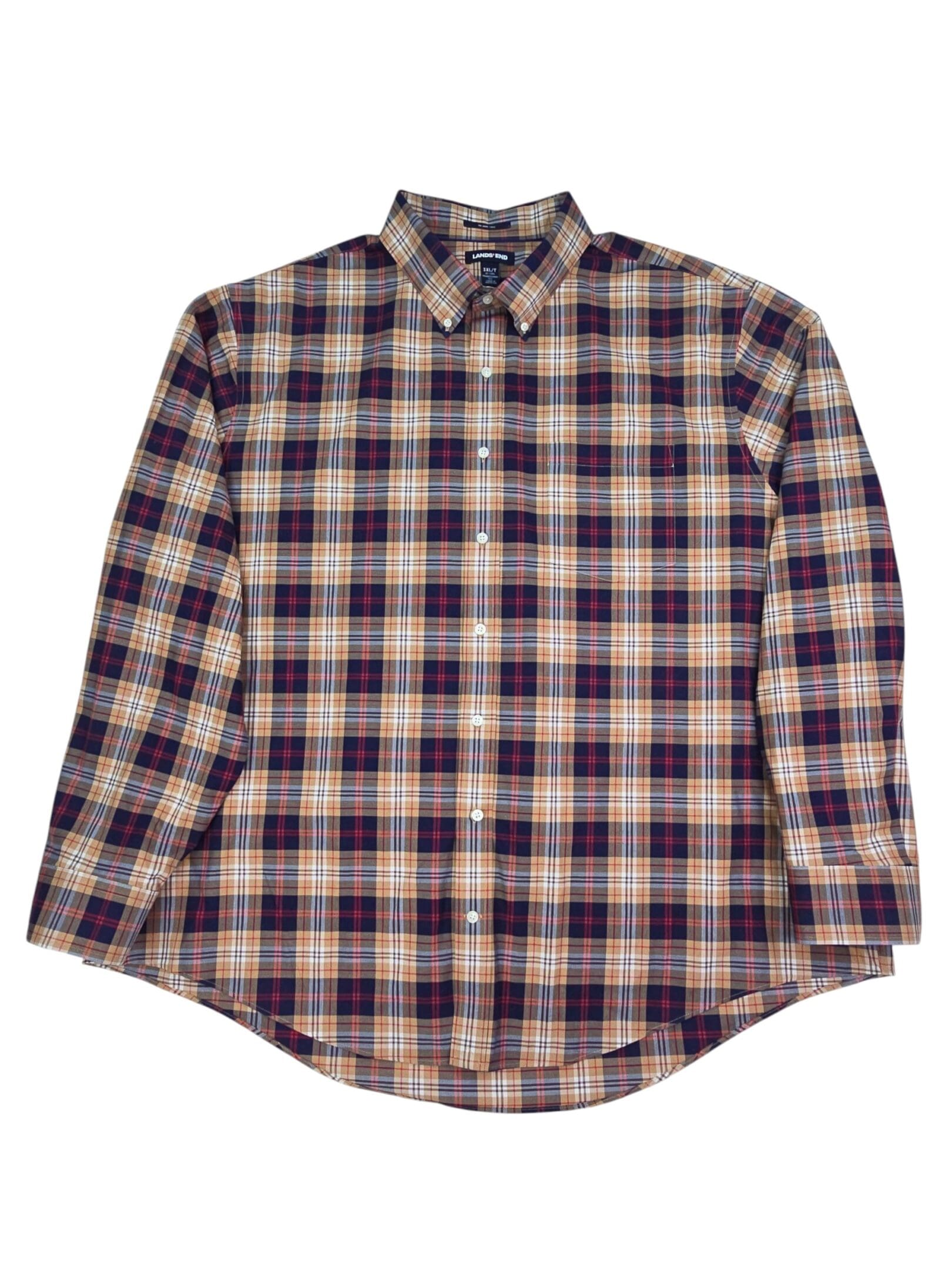 Lands’ End men’s no iron shirt 3XLT front view
