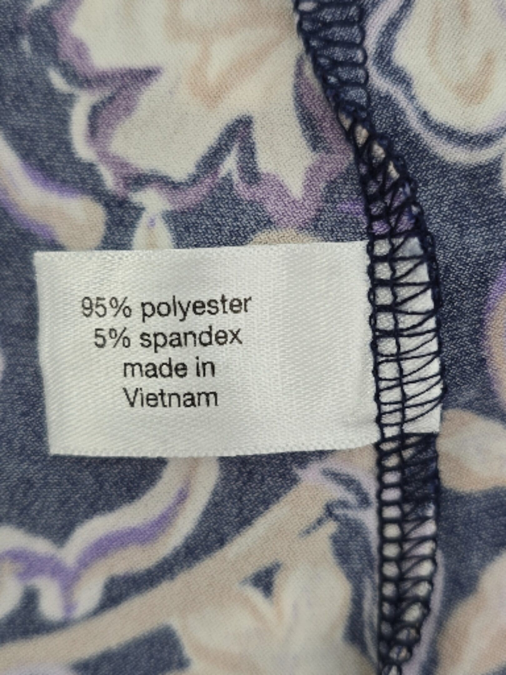 Lane Bryant long sleeve top material content tag