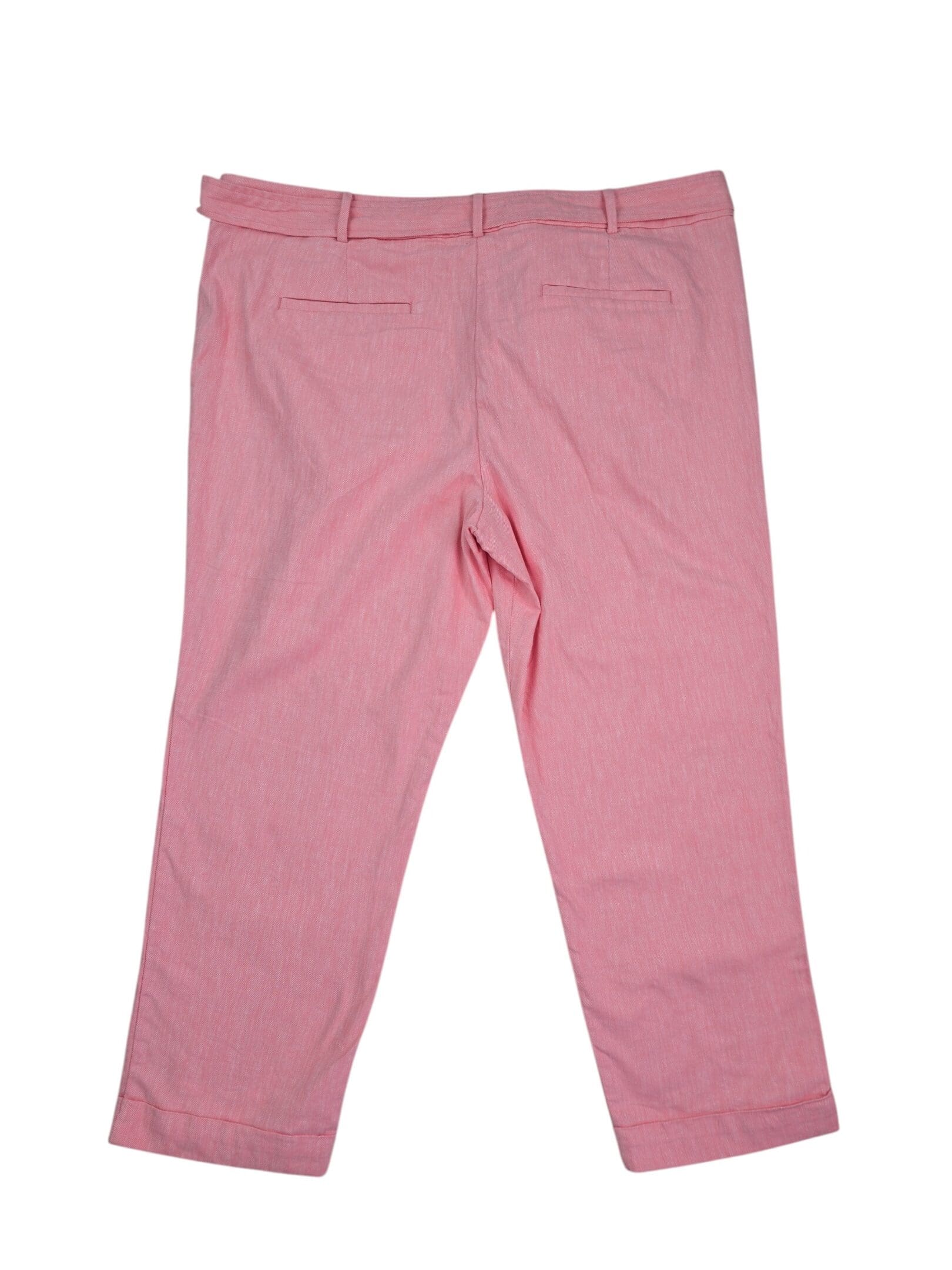 LOFT red cropped pants back view size 18