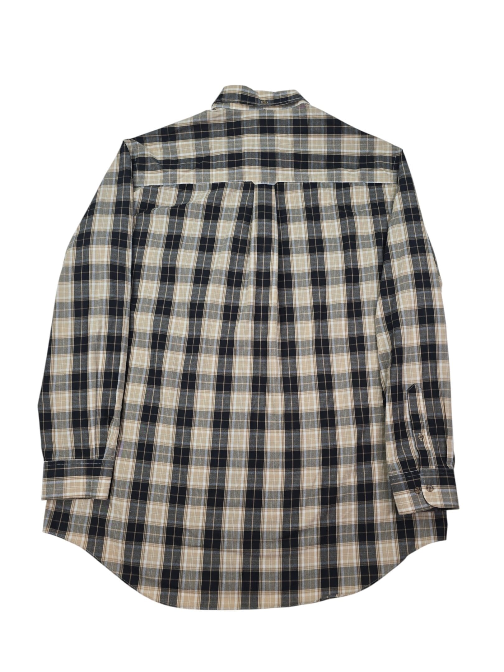 Roundtree & Yorke men’s 2XLT shirt back view tall plaid shirt