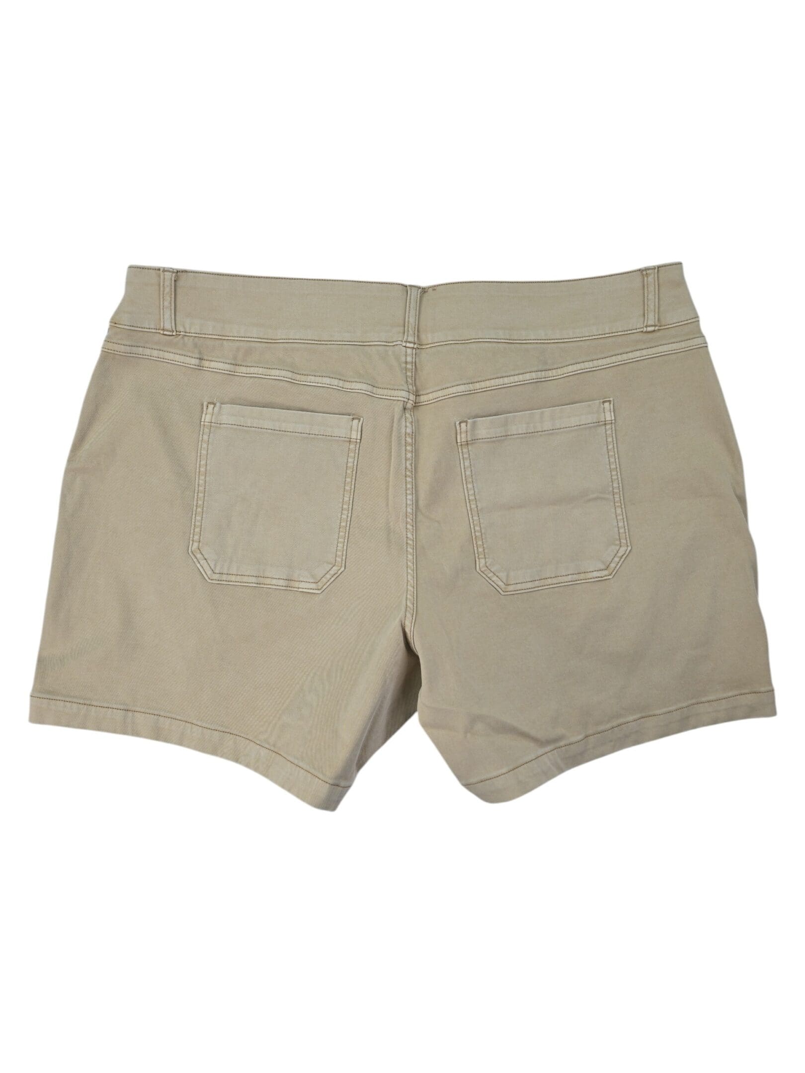 Spanx black twill shorts plus size 3X back view