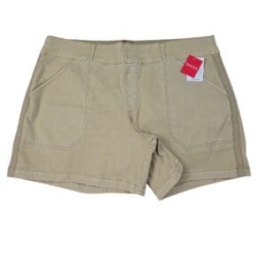 Spanx black twill shorts women’s plus size 3X front view