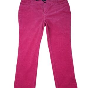 Talbots pink straight leg tummy control pants front view size 24W