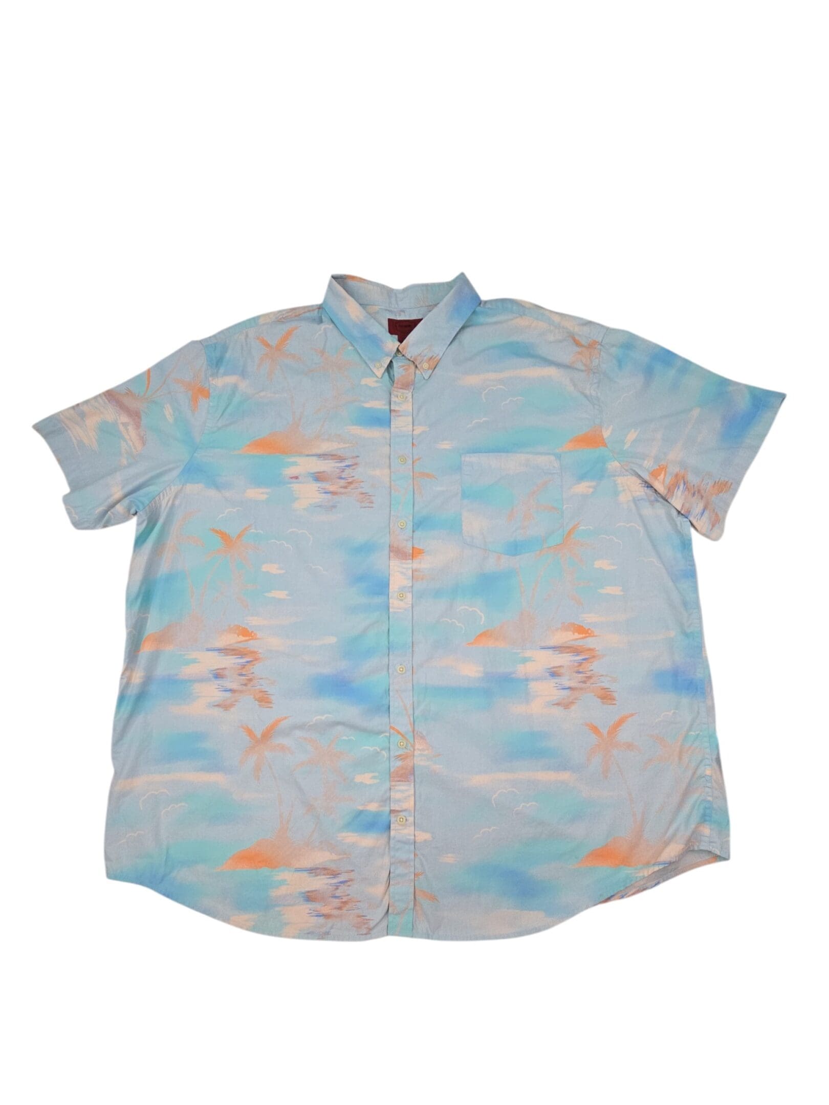 The Foundry men’s shirt short sleeve button up front view 4XLT