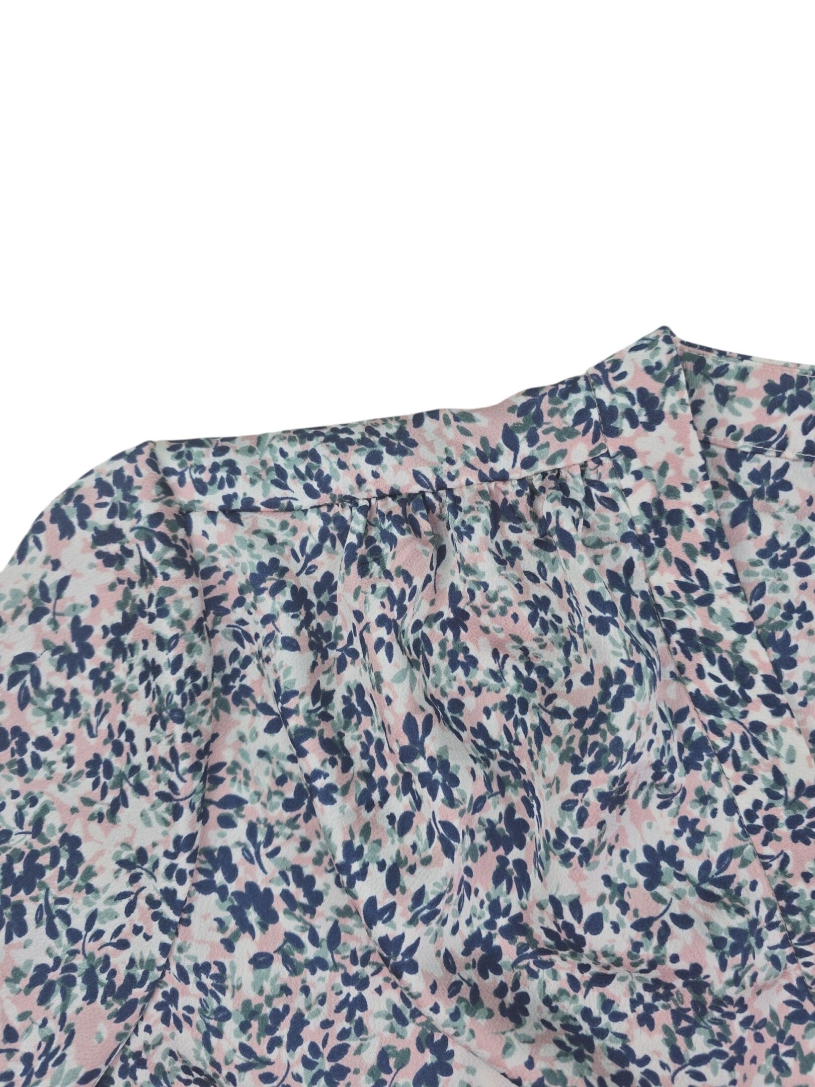 Vince Camuto floral blouse shoulder detail pastel print women’s 2X