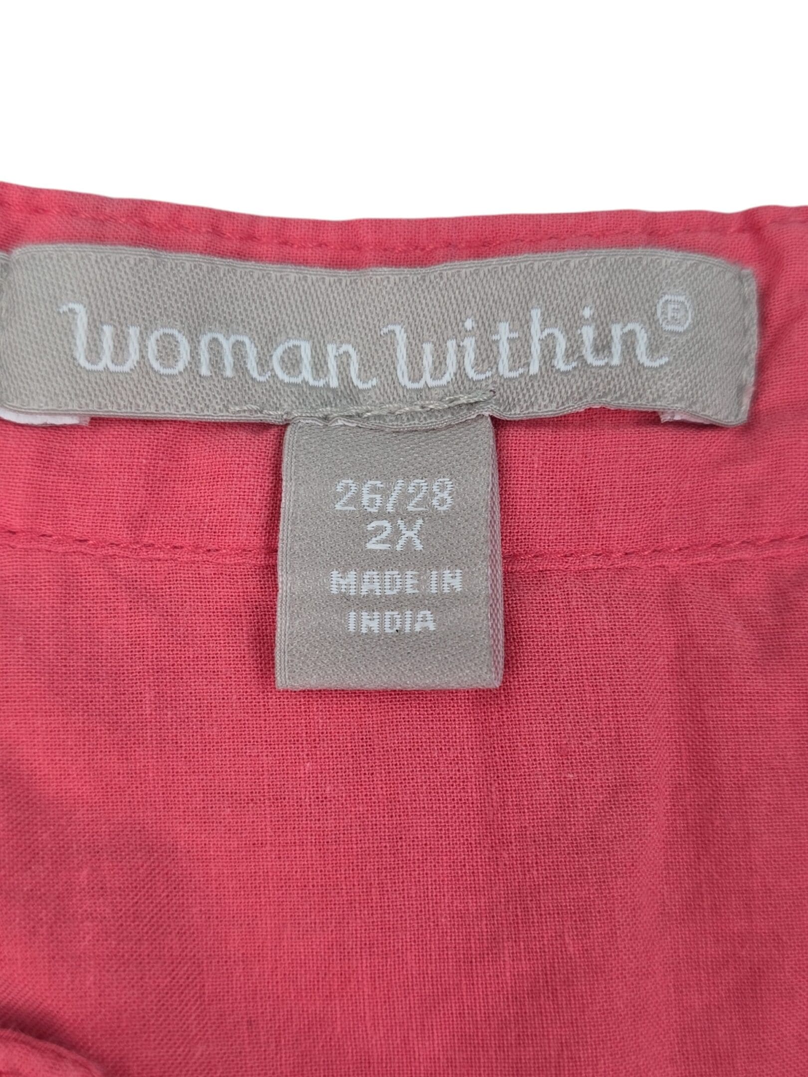 Woman Within size 2X brand label