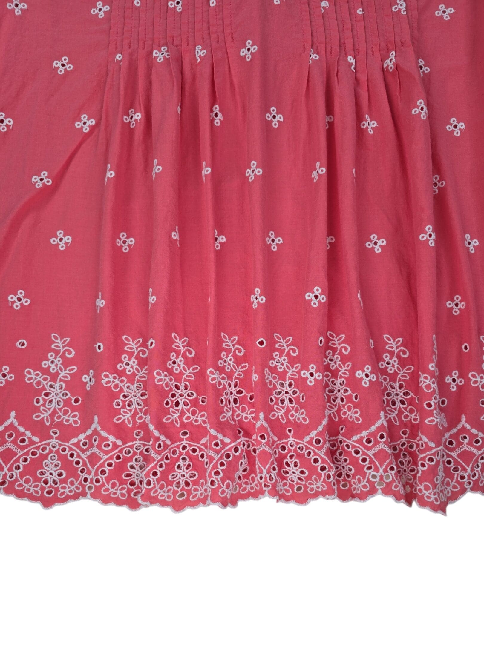 Woman Within embroidered blouse hem detail