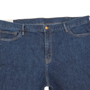 Banana Republic straight fit jeans back pocket detail dark wash denim