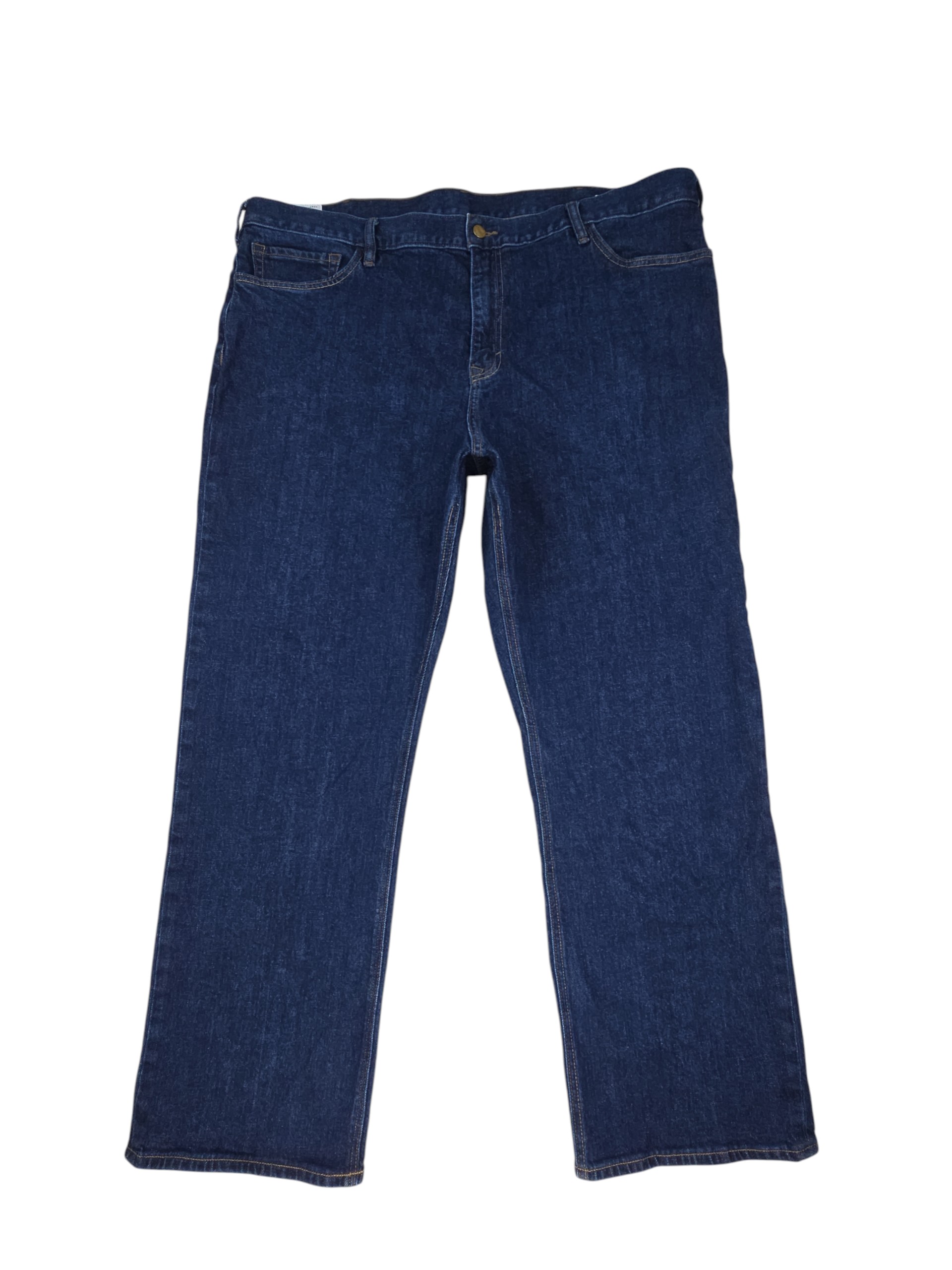 Banana Republic straight fit jeans full front dark wash denim