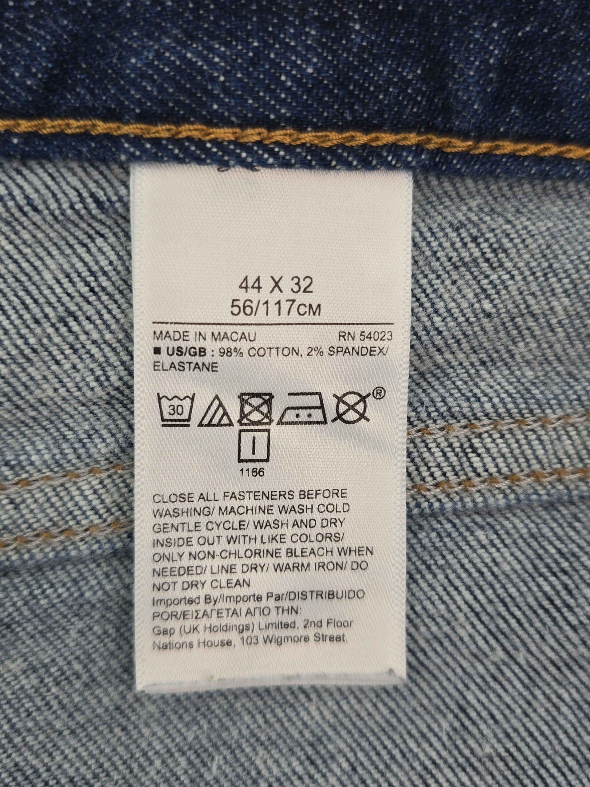 Banana Republic jeans material tag cotton spandex blend