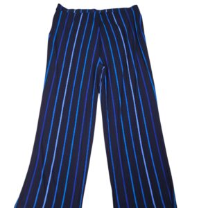 Susan Graver women’s wide leg pants front view with slash pockets