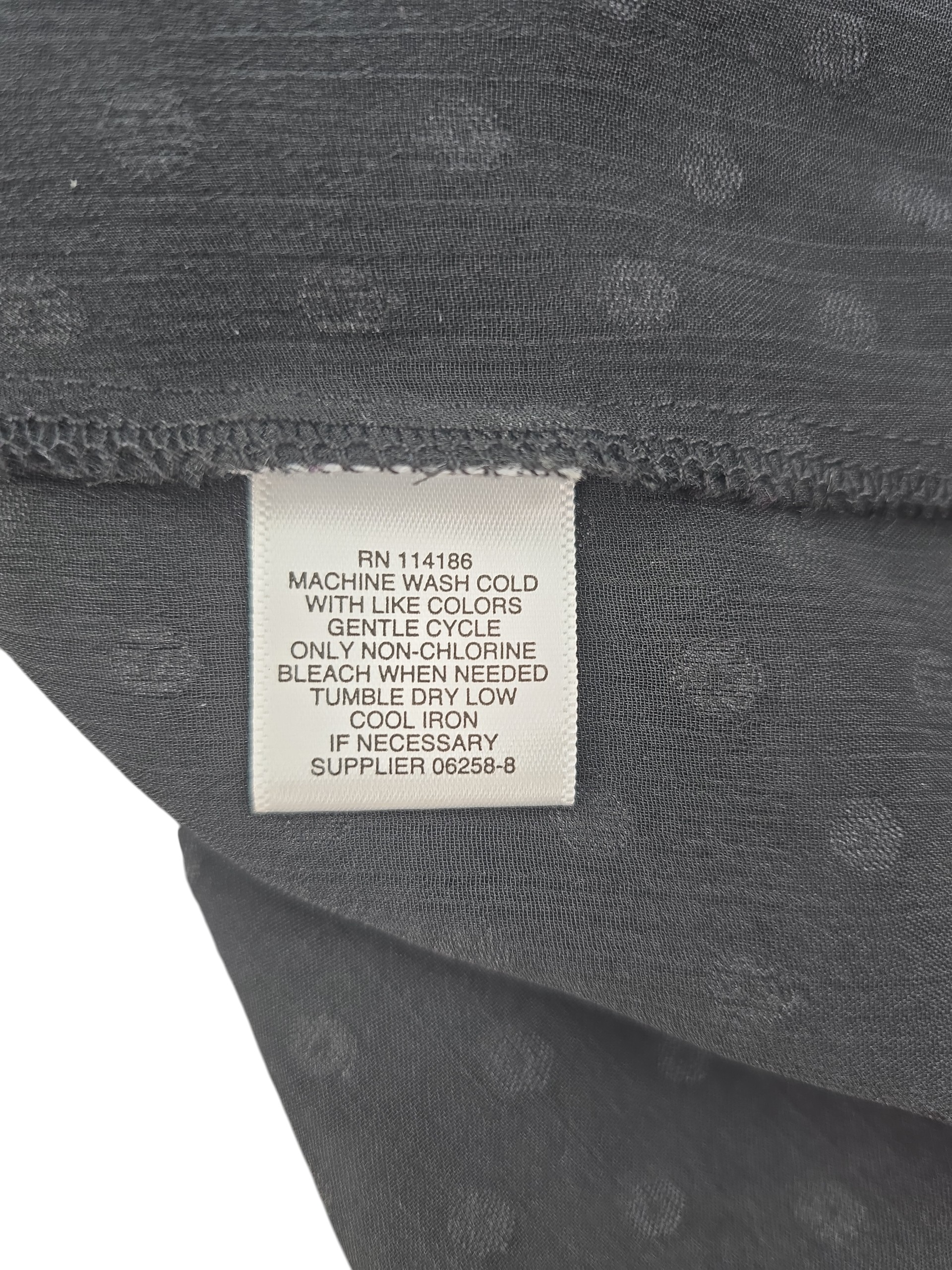 Liz Claiborne | Black Semi Sheer Blouse | Size XL - Image 5