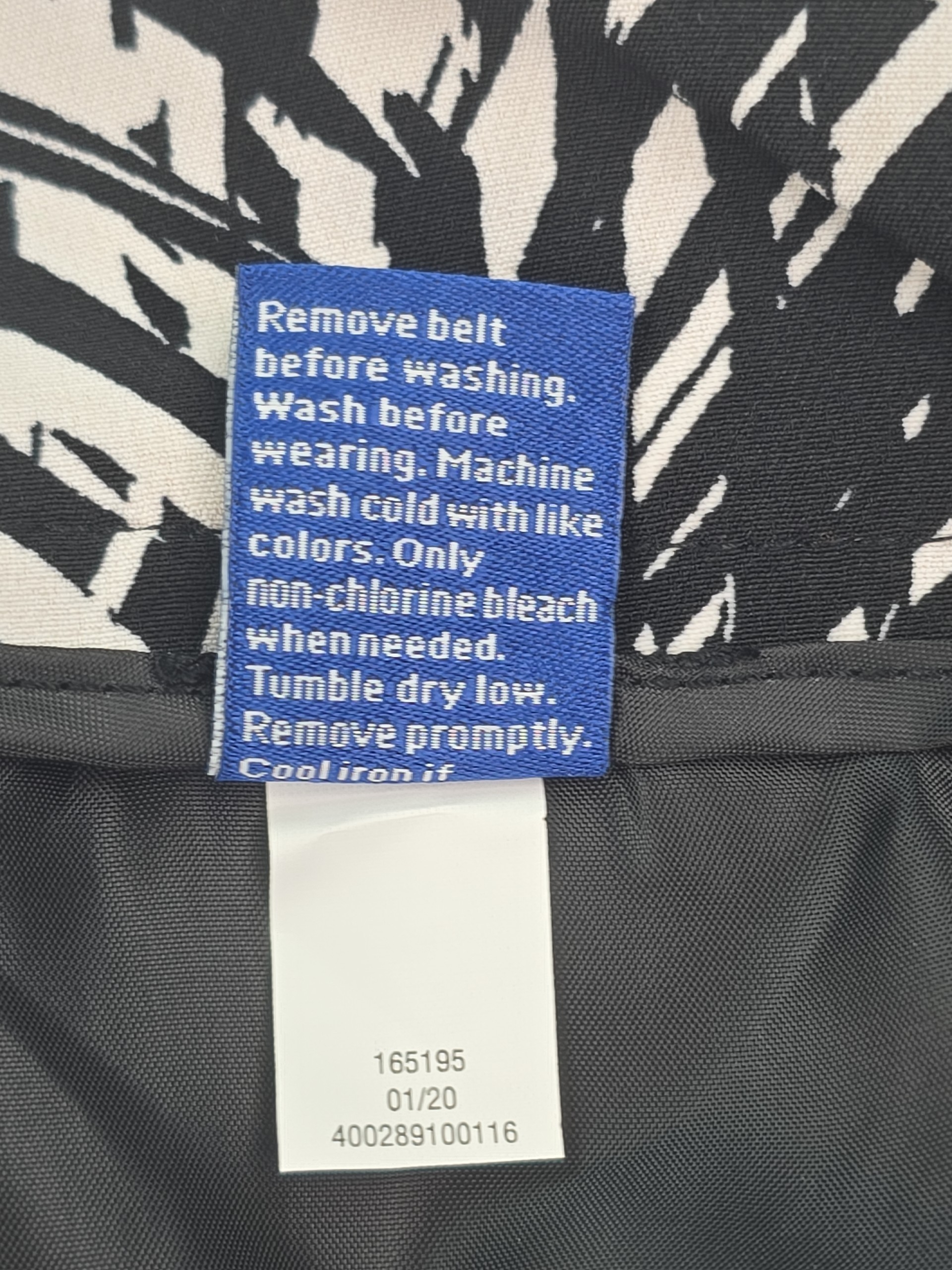 Apt 9 women's capri pants material care label