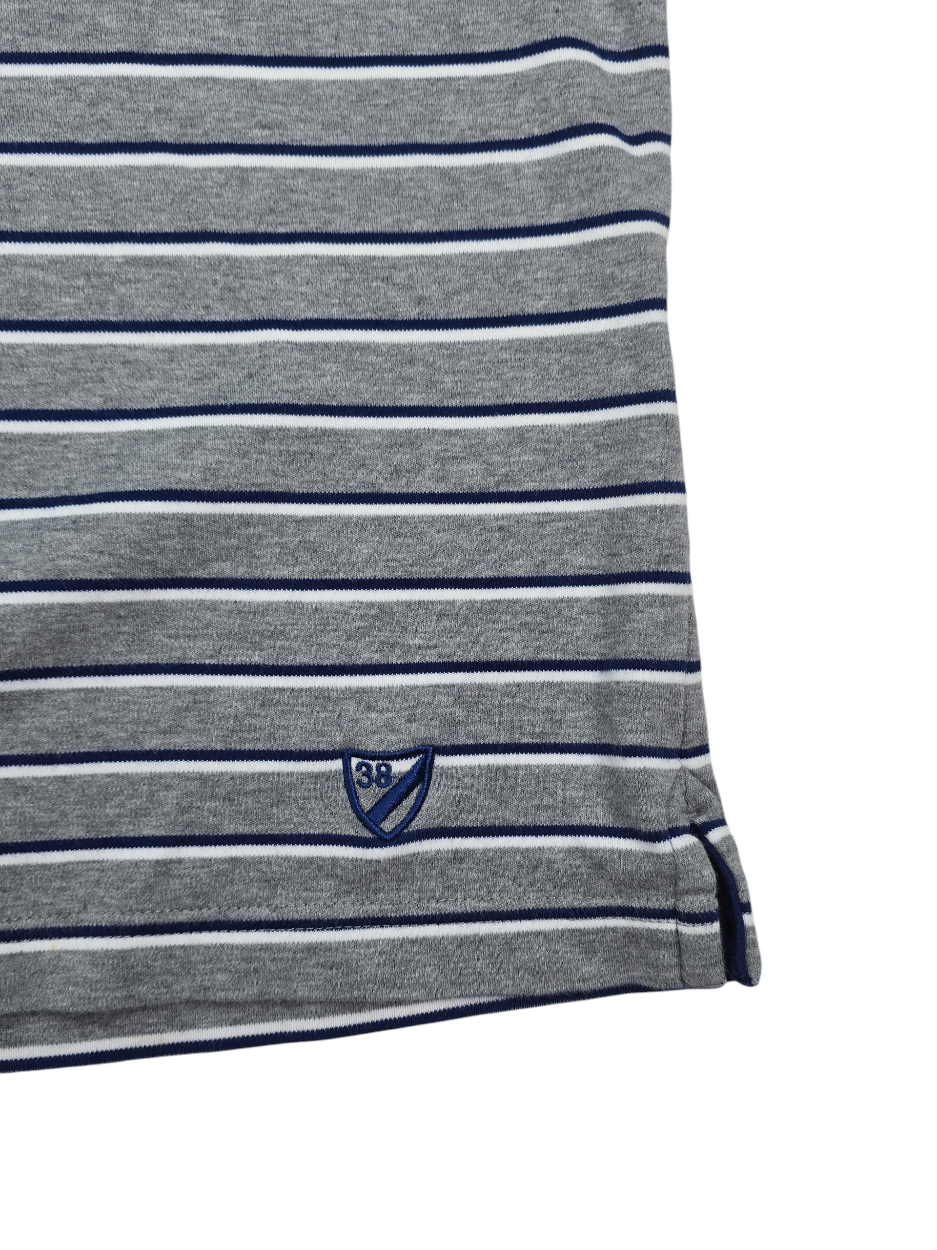 Cremieux polo shirt embroidered logo and side vent hem