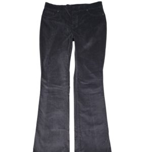 Diane Gilman women's smokey gray pull on straight leg pants XLT front view