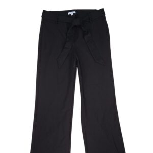 Margaret M wide leg pants 2X black ponte pants front view