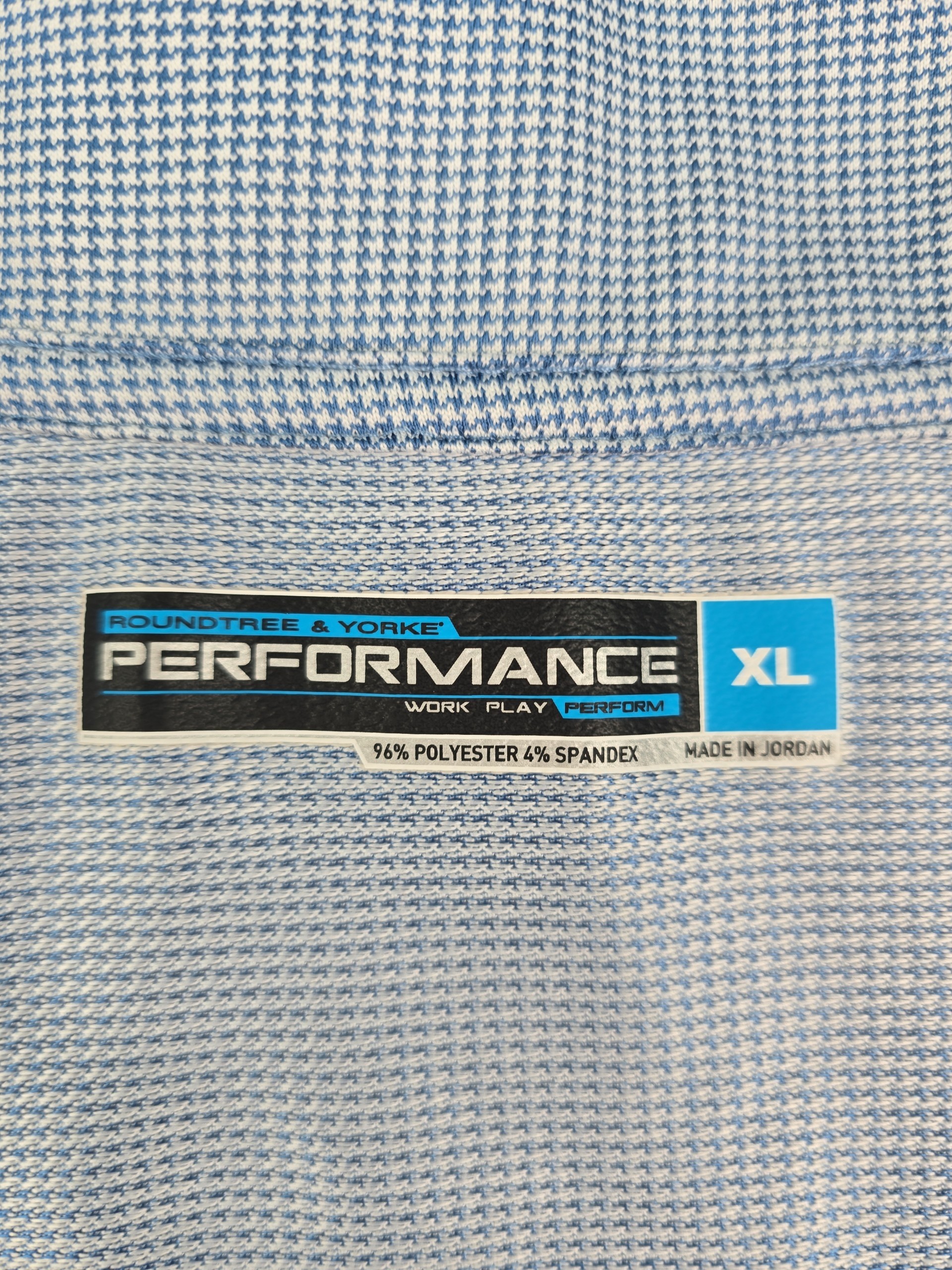 Roundtree & Yorke Performance quarter zip pullover brand and size label XL