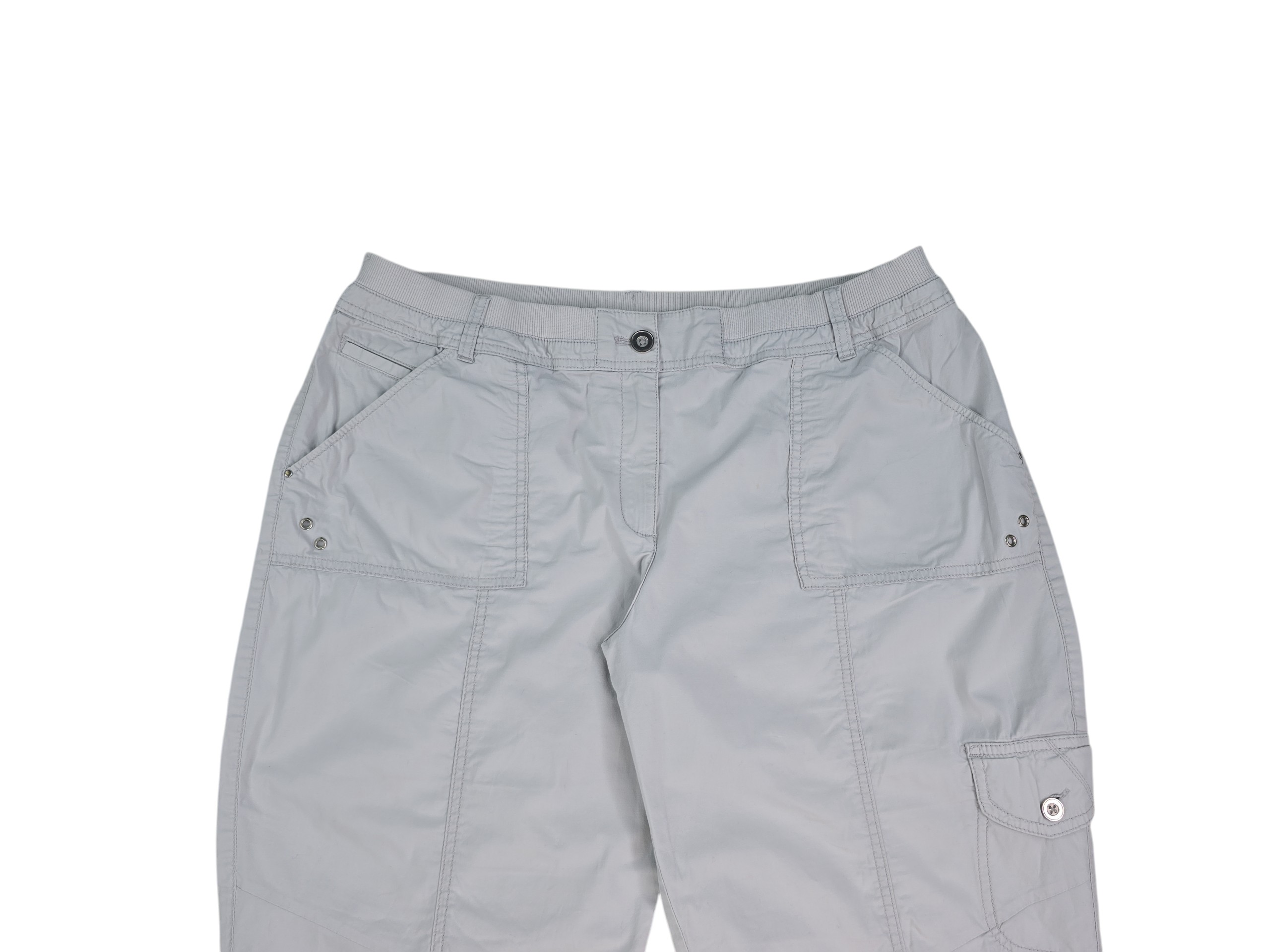 Chico's size 3 cargo capri pants brand size and material tag