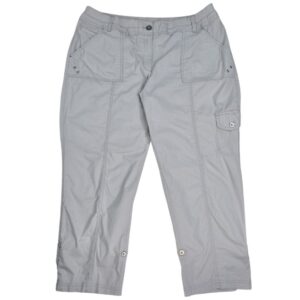 Chico's size 3 cargo capri pants brand size and material tag