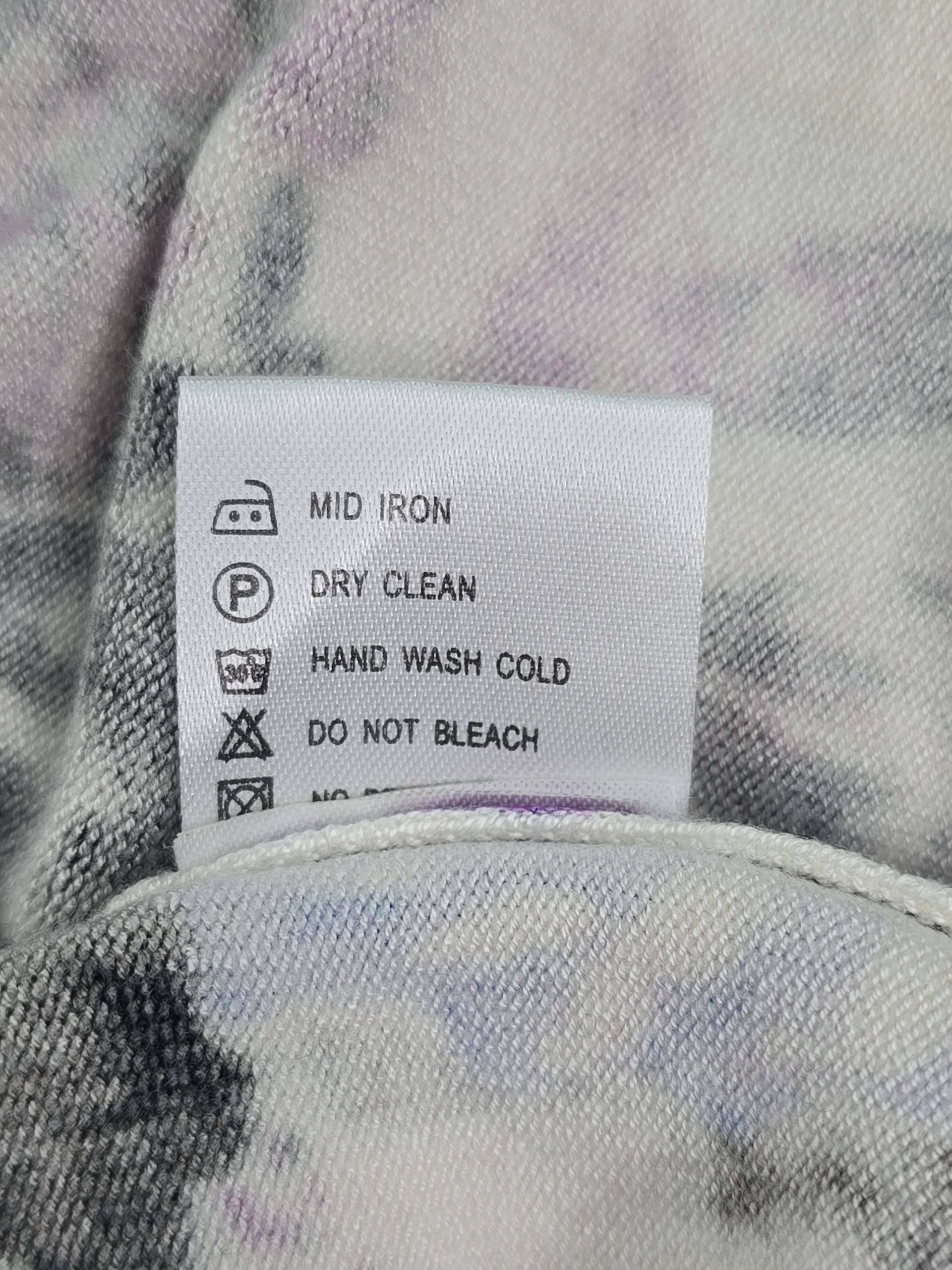 Pierri New York sweater care instructions label