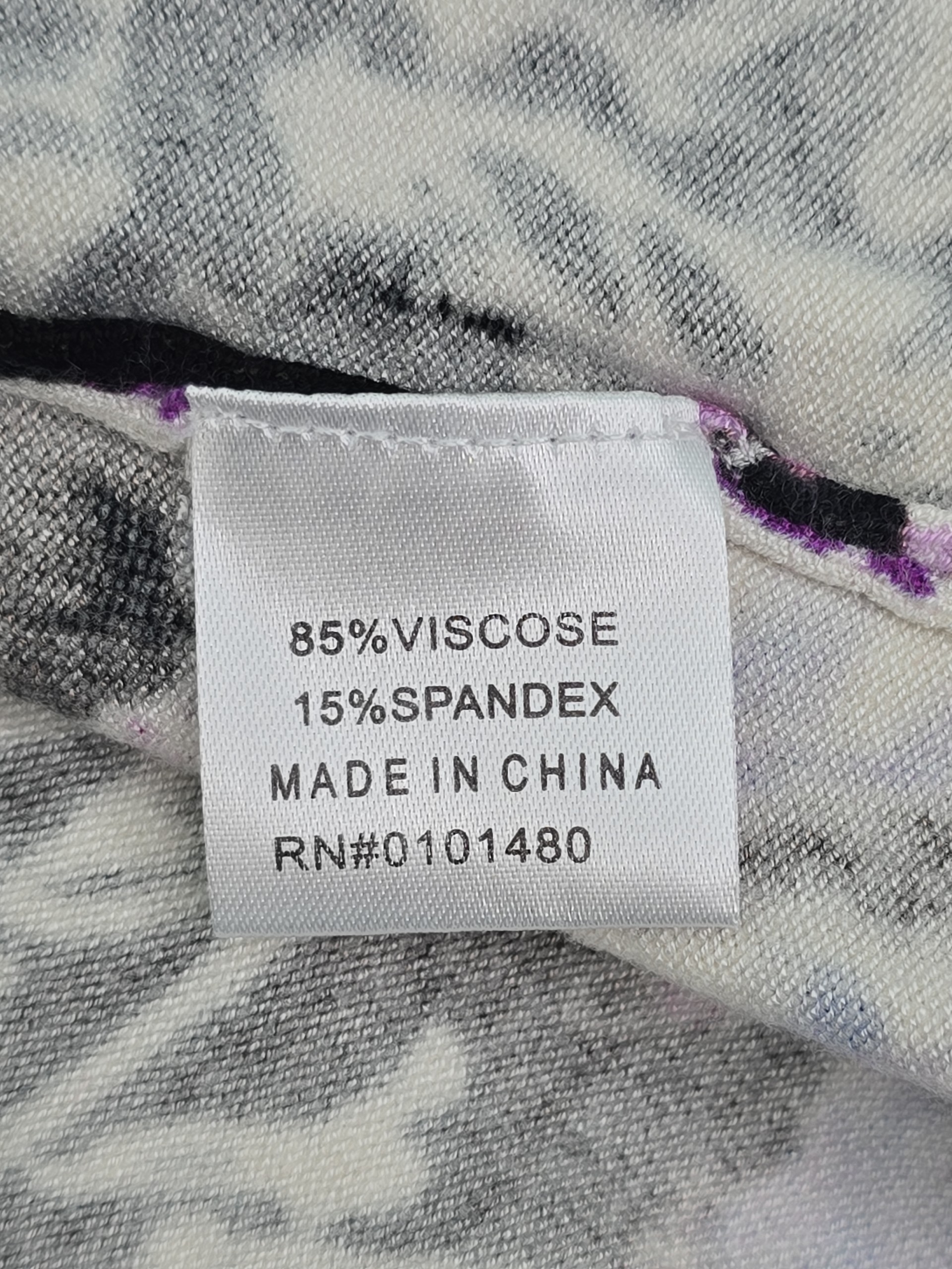 Pierri New York sweater material content label viscose spandex blend