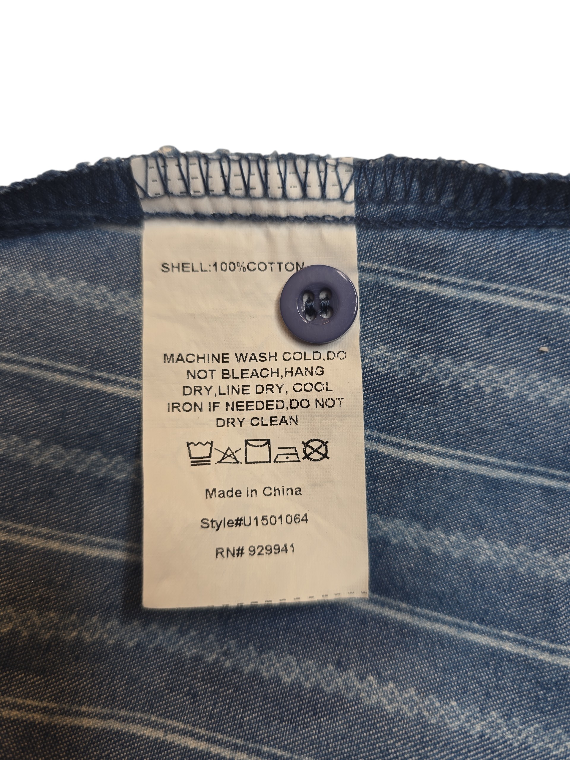 Weekend Suzanne Betro blouse material content and care instructions tag