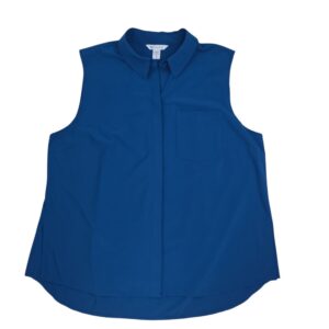 Athleta blue sleeveless top XL Tall front view