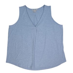 Tommy Bahama baby blue sleeveless top XL front view